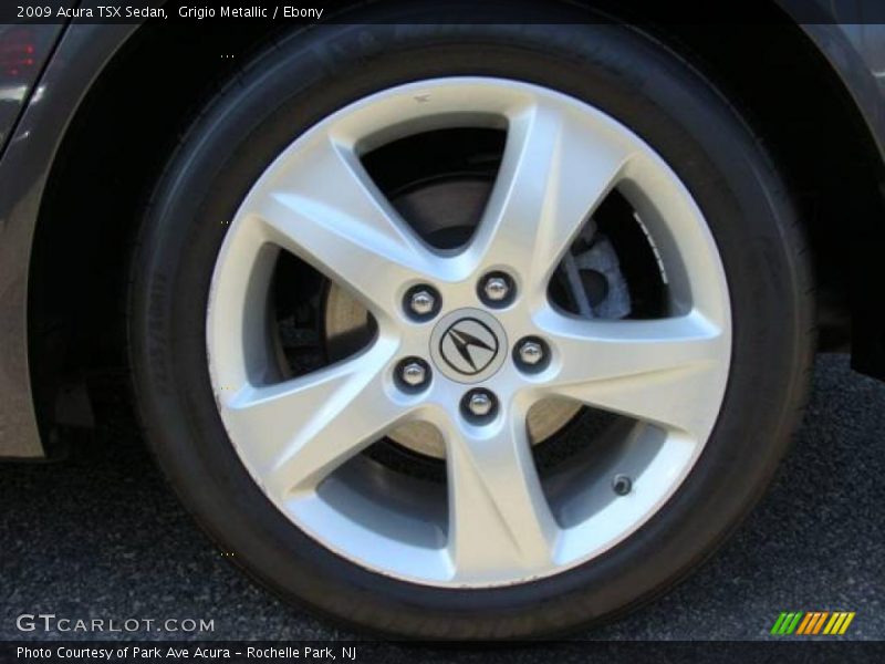 Grigio Metallic / Ebony 2009 Acura TSX Sedan