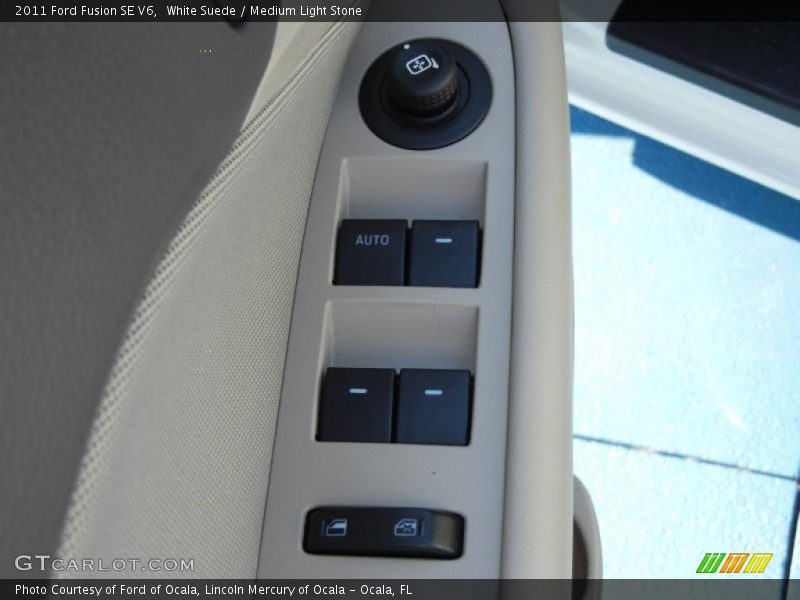 White Suede / Medium Light Stone 2011 Ford Fusion SE V6