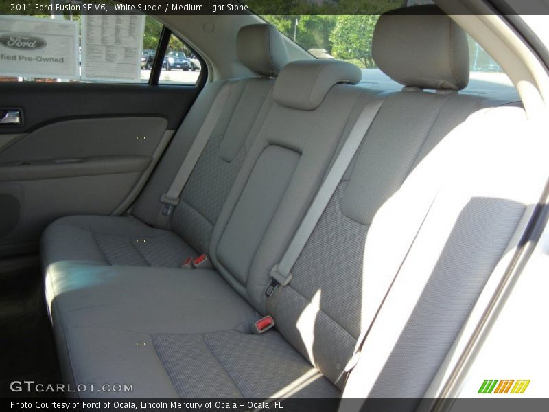 White Suede / Medium Light Stone 2011 Ford Fusion SE V6