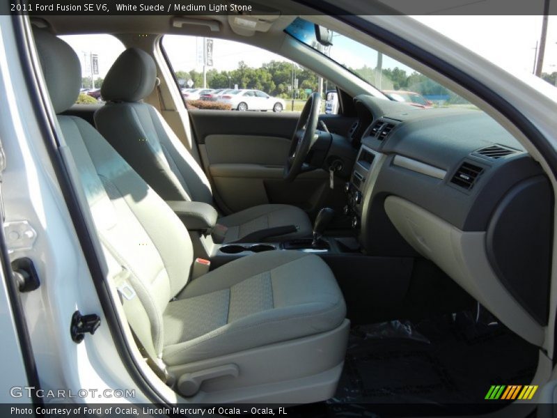 White Suede / Medium Light Stone 2011 Ford Fusion SE V6