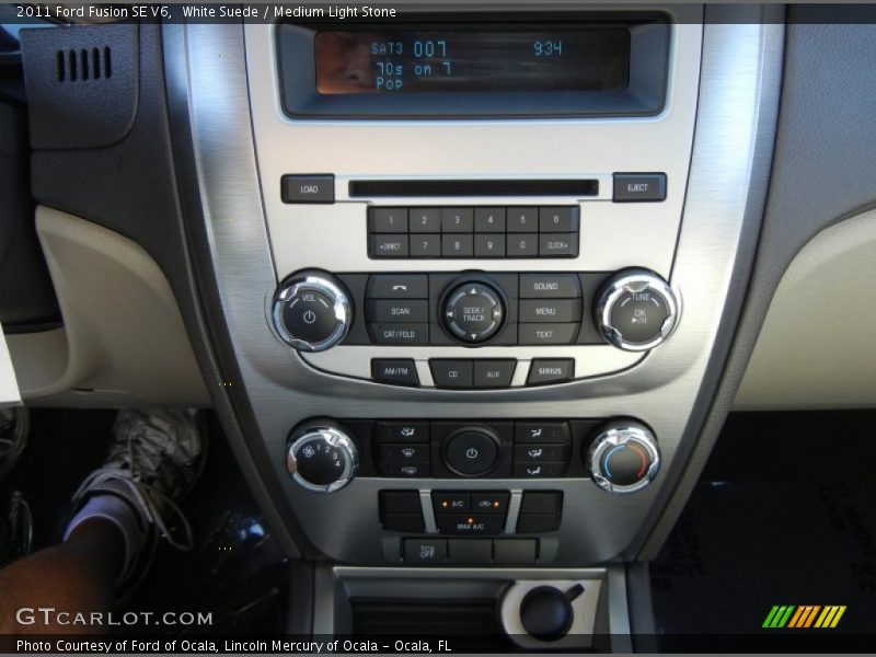 White Suede / Medium Light Stone 2011 Ford Fusion SE V6