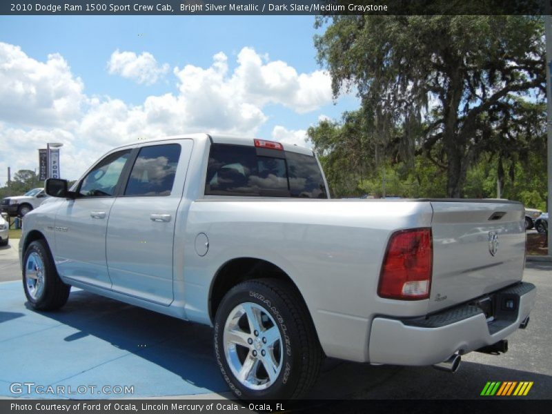 Bright Silver Metallic / Dark Slate/Medium Graystone 2010 Dodge Ram 1500 Sport Crew Cab