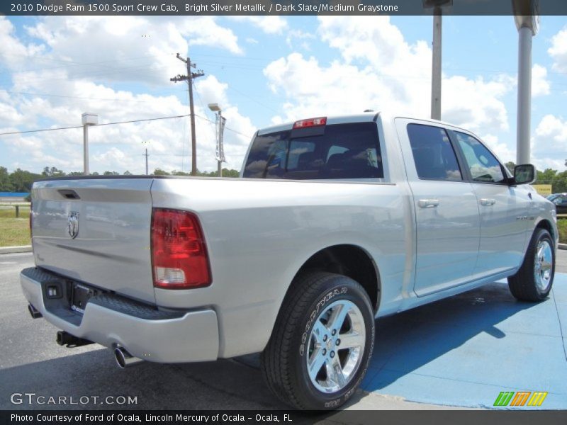 Bright Silver Metallic / Dark Slate/Medium Graystone 2010 Dodge Ram 1500 Sport Crew Cab