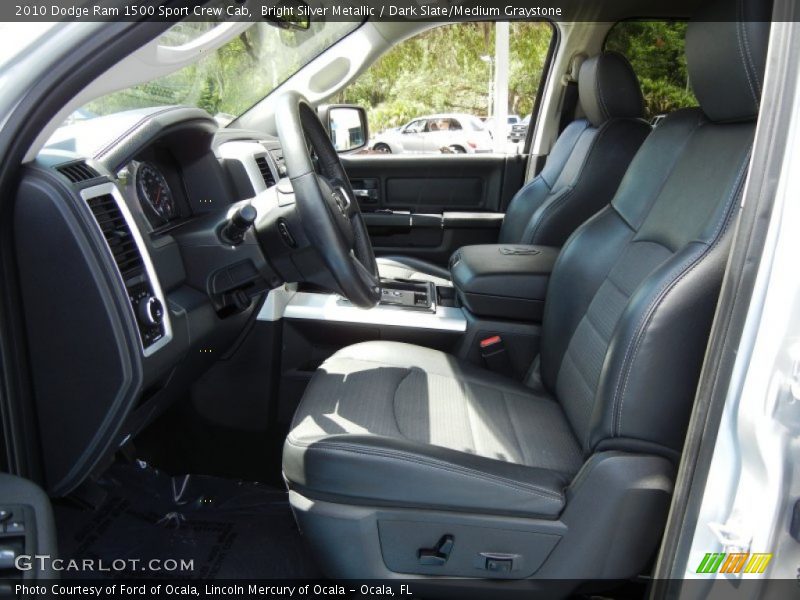 Bright Silver Metallic / Dark Slate/Medium Graystone 2010 Dodge Ram 1500 Sport Crew Cab