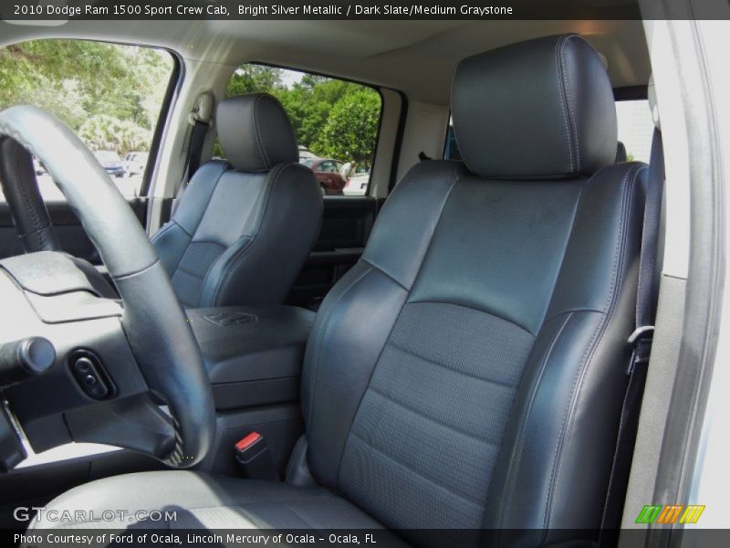 Bright Silver Metallic / Dark Slate/Medium Graystone 2010 Dodge Ram 1500 Sport Crew Cab