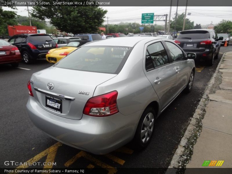 Silver Streak Mica / Dark Charcoal 2007 Toyota Yaris S Sedan