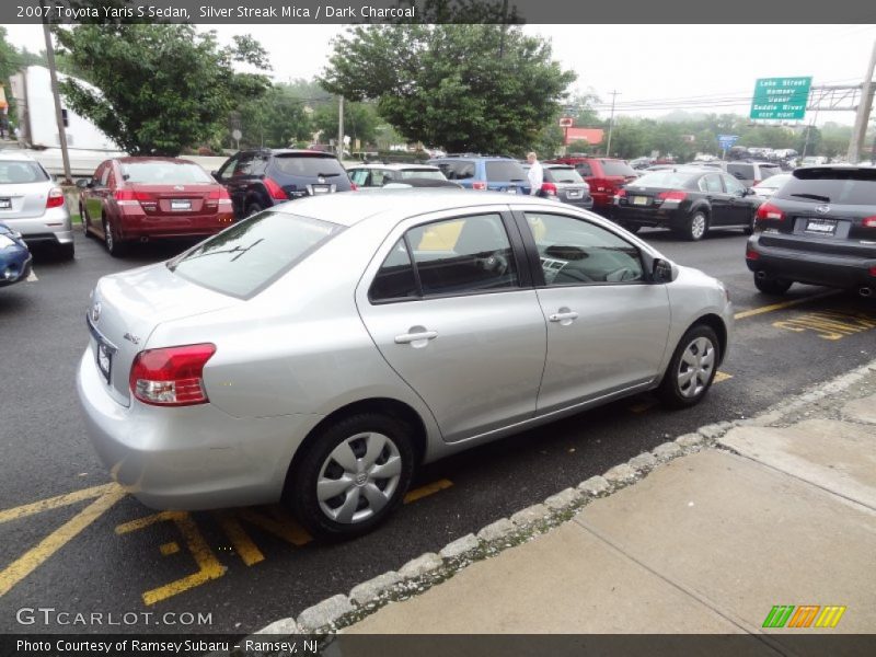 Silver Streak Mica / Dark Charcoal 2007 Toyota Yaris S Sedan