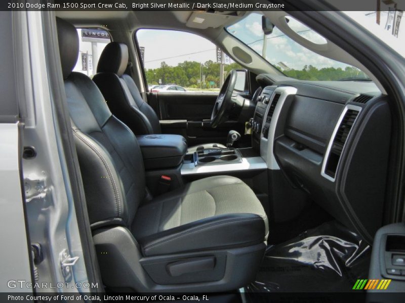Bright Silver Metallic / Dark Slate/Medium Graystone 2010 Dodge Ram 1500 Sport Crew Cab
