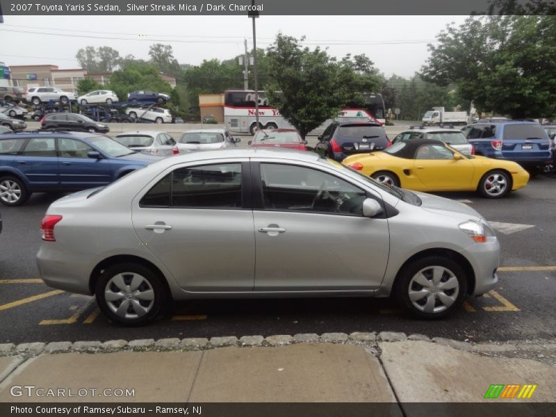 Silver Streak Mica / Dark Charcoal 2007 Toyota Yaris S Sedan