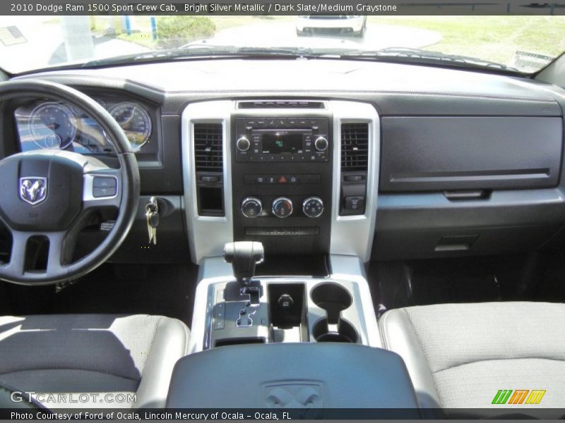 Bright Silver Metallic / Dark Slate/Medium Graystone 2010 Dodge Ram 1500 Sport Crew Cab