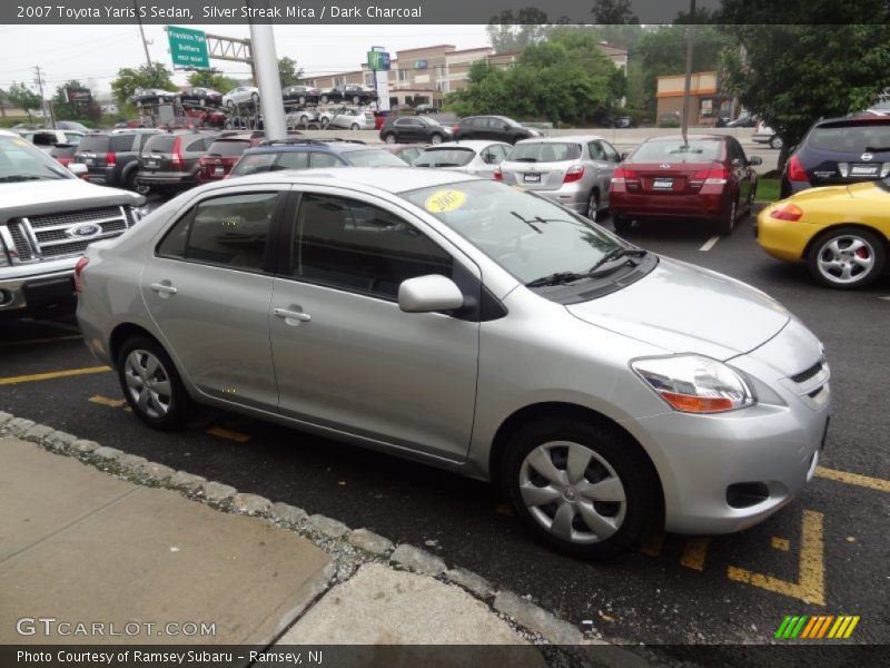 Silver Streak Mica / Dark Charcoal 2007 Toyota Yaris S Sedan