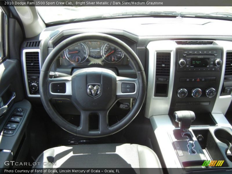 Bright Silver Metallic / Dark Slate/Medium Graystone 2010 Dodge Ram 1500 Sport Crew Cab