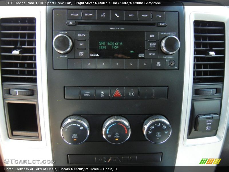 Bright Silver Metallic / Dark Slate/Medium Graystone 2010 Dodge Ram 1500 Sport Crew Cab