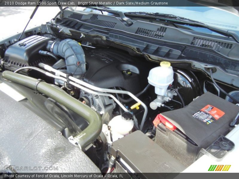 Bright Silver Metallic / Dark Slate/Medium Graystone 2010 Dodge Ram 1500 Sport Crew Cab