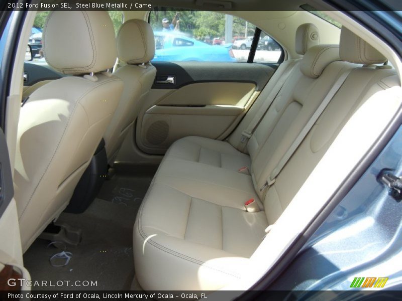 Steel Blue Metallic / Camel 2012 Ford Fusion SEL