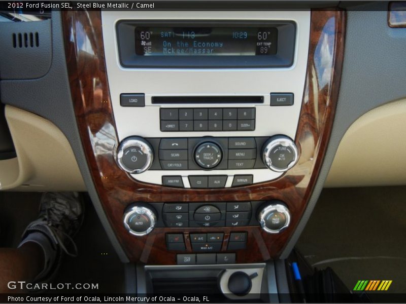 Steel Blue Metallic / Camel 2012 Ford Fusion SEL