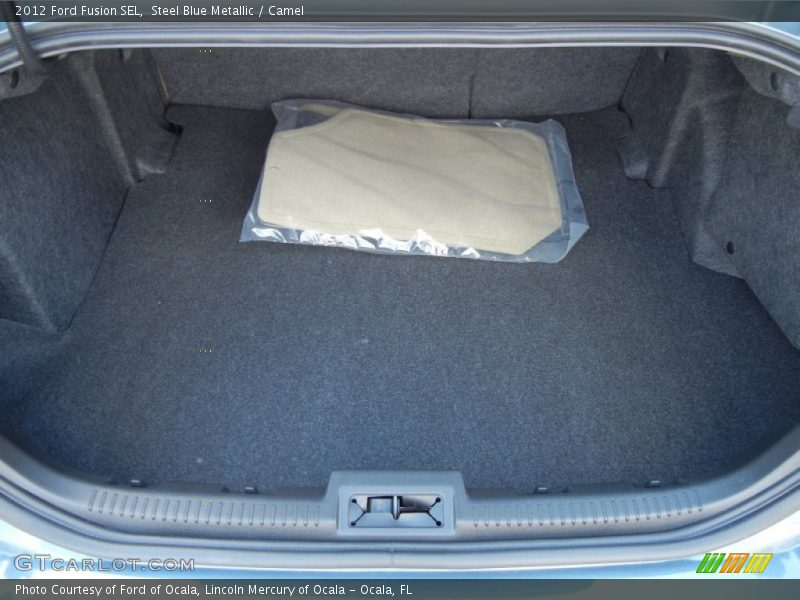 Steel Blue Metallic / Camel 2012 Ford Fusion SEL