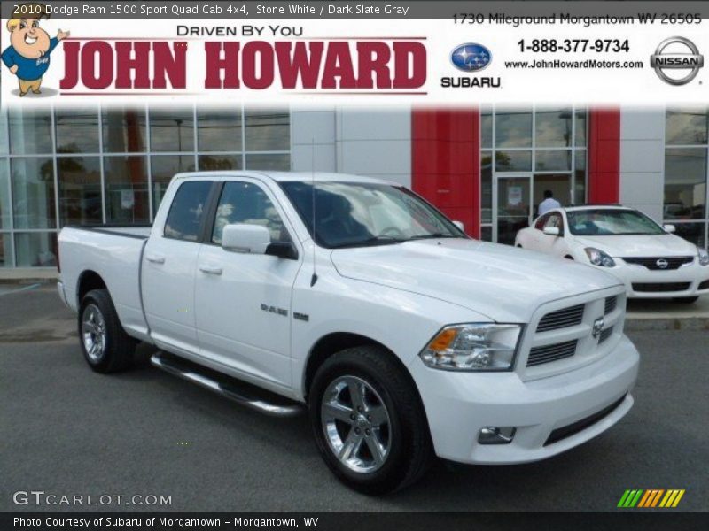 Stone White / Dark Slate Gray 2010 Dodge Ram 1500 Sport Quad Cab 4x4