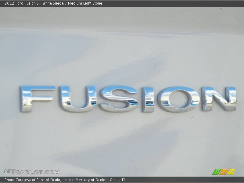White Suede / Medium Light Stone 2012 Ford Fusion S