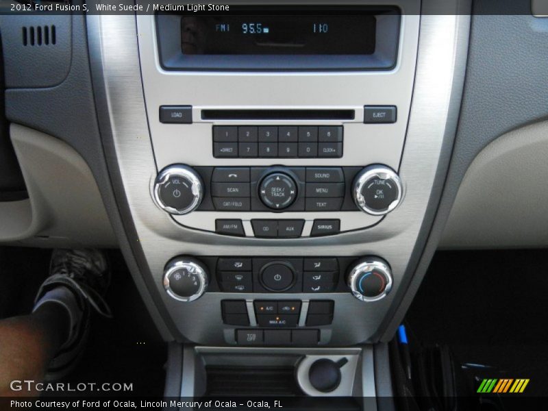 White Suede / Medium Light Stone 2012 Ford Fusion S