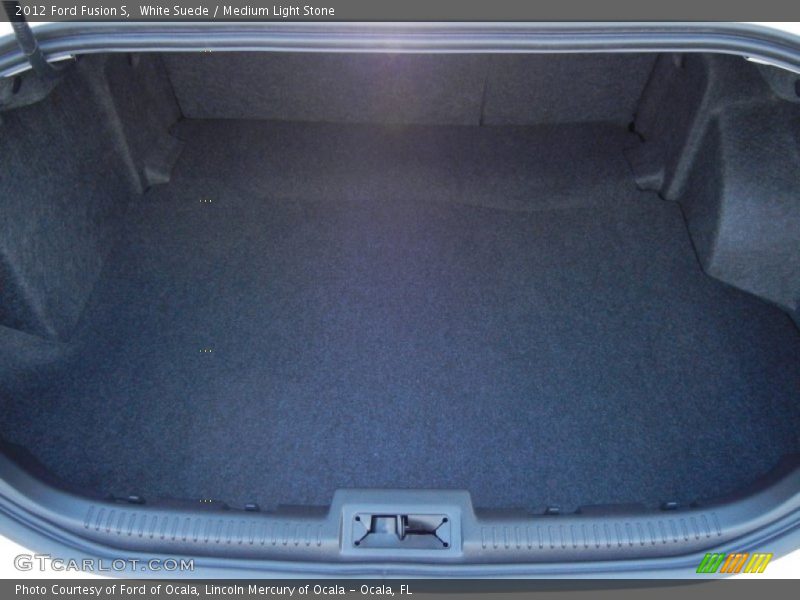 White Suede / Medium Light Stone 2012 Ford Fusion S