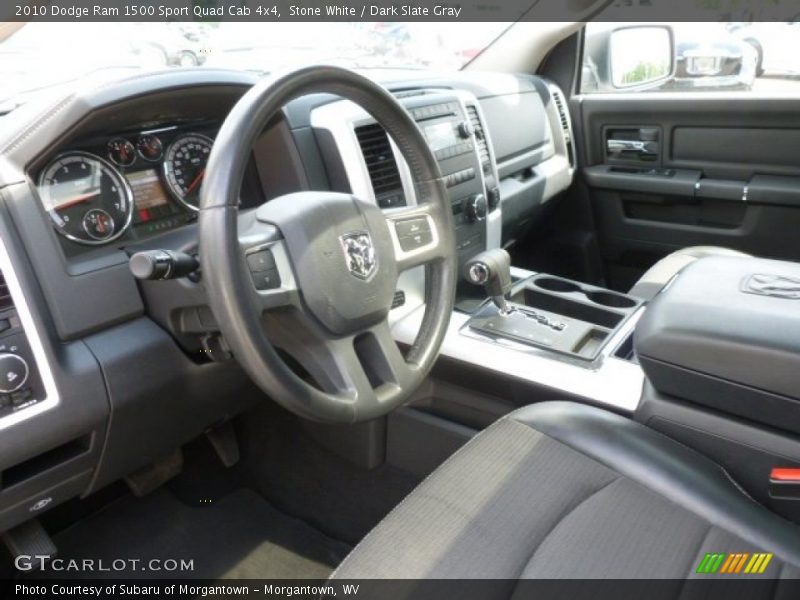 Stone White / Dark Slate Gray 2010 Dodge Ram 1500 Sport Quad Cab 4x4