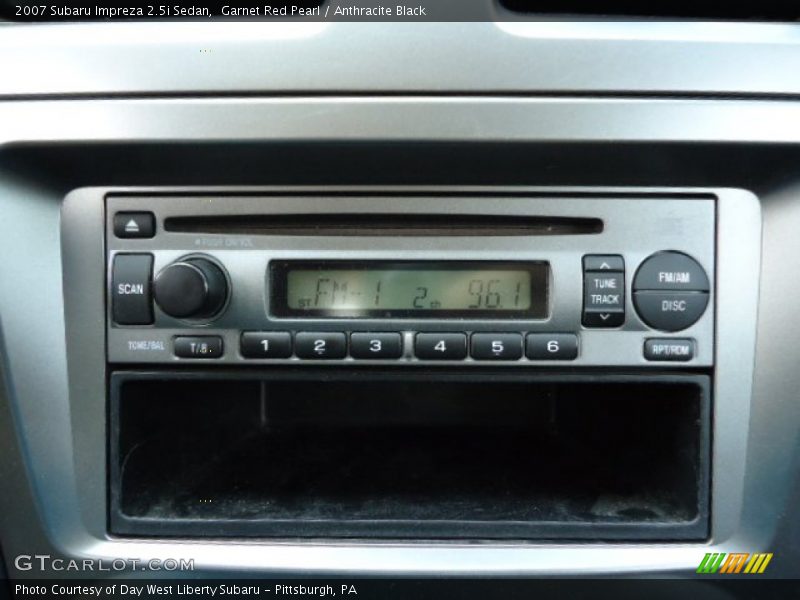 Garnet Red Pearl / Anthracite Black 2007 Subaru Impreza 2.5i Sedan