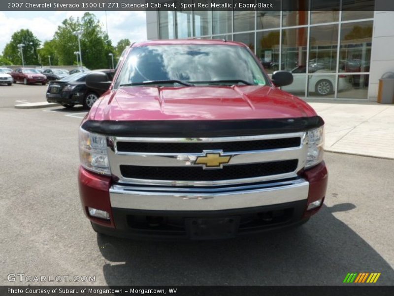 Sport Red Metallic / Ebony Black 2007 Chevrolet Silverado 1500 LT Z71 Extended Cab 4x4