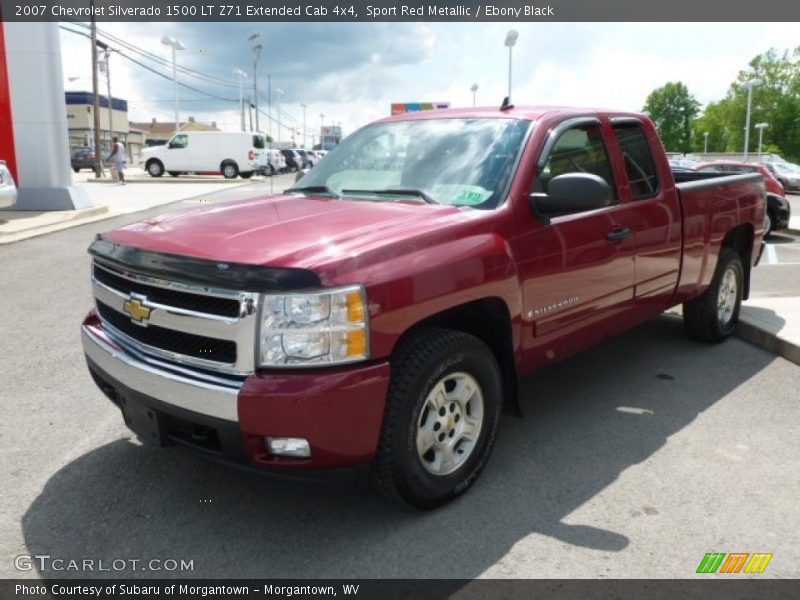Sport Red Metallic / Ebony Black 2007 Chevrolet Silverado 1500 LT Z71 Extended Cab 4x4