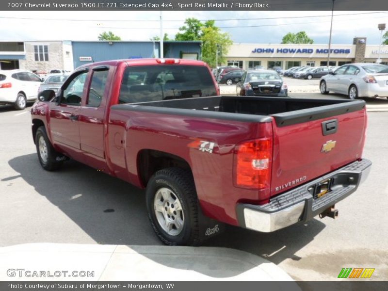 Sport Red Metallic / Ebony Black 2007 Chevrolet Silverado 1500 LT Z71 Extended Cab 4x4