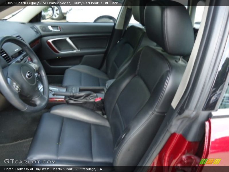 Ruby Red Pearl / Off Black 2009 Subaru Legacy 2.5i Limited Sedan