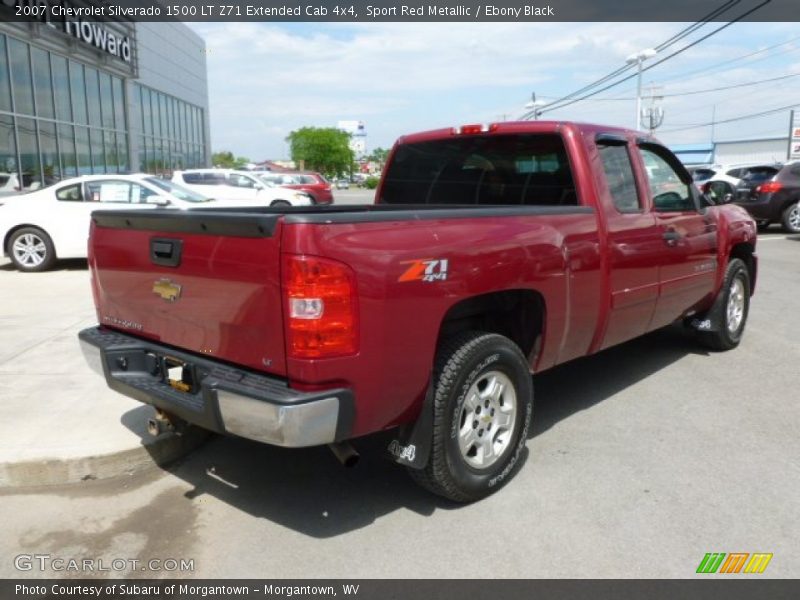 Sport Red Metallic / Ebony Black 2007 Chevrolet Silverado 1500 LT Z71 Extended Cab 4x4