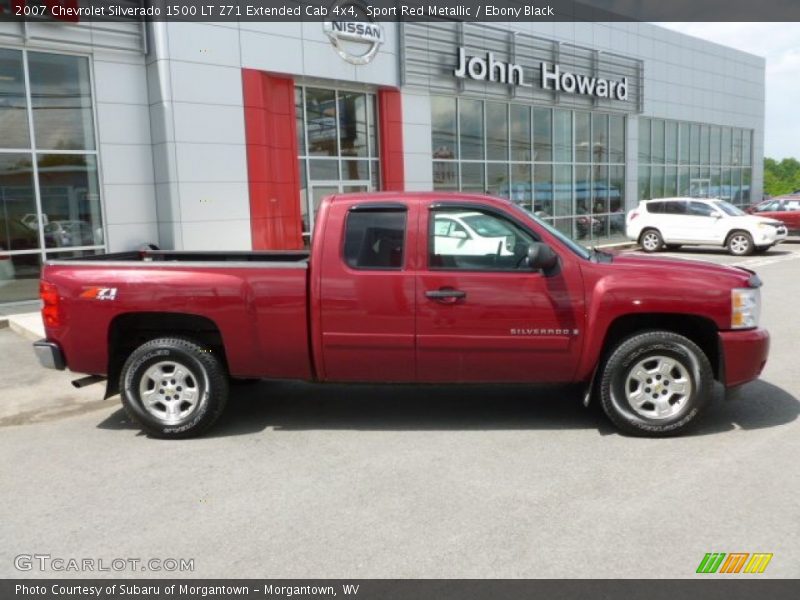 Sport Red Metallic / Ebony Black 2007 Chevrolet Silverado 1500 LT Z71 Extended Cab 4x4