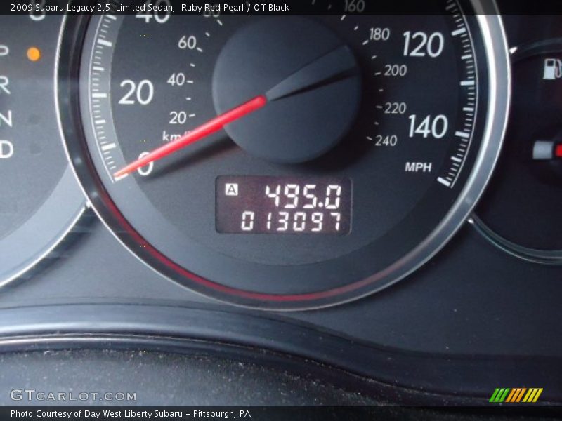 Ruby Red Pearl / Off Black 2009 Subaru Legacy 2.5i Limited Sedan