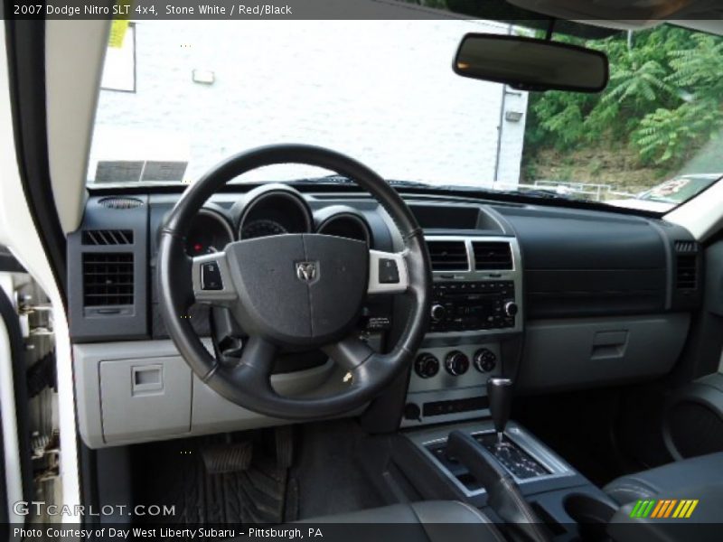 Stone White / Red/Black 2007 Dodge Nitro SLT 4x4