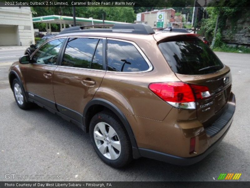 Caramel Bronze Pearl / Warm Ivory 2012 Subaru Outback 2.5i Limited