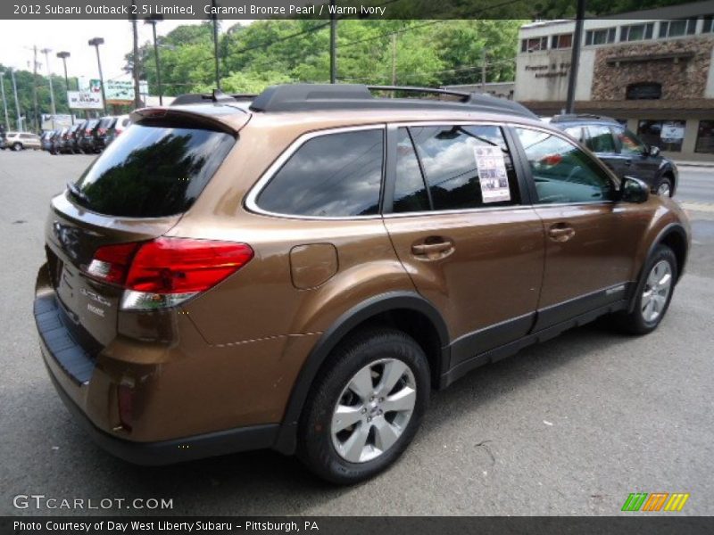 Caramel Bronze Pearl / Warm Ivory 2012 Subaru Outback 2.5i Limited