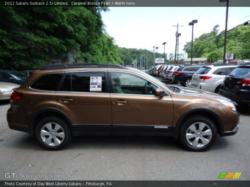 Caramel Bronze Pearl / Warm Ivory 2012 Subaru Outback 2.5i Limited