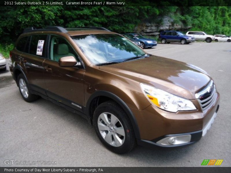 Caramel Bronze Pearl / Warm Ivory 2012 Subaru Outback 2.5i Limited
