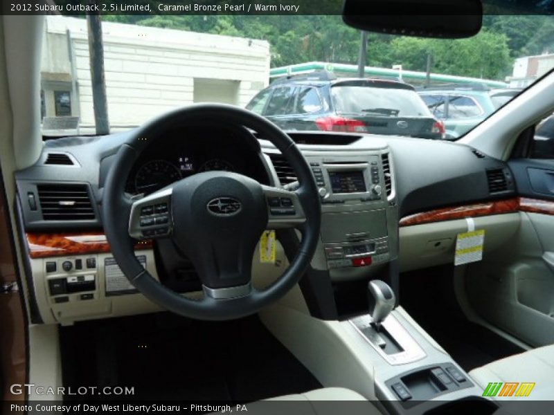 Caramel Bronze Pearl / Warm Ivory 2012 Subaru Outback 2.5i Limited