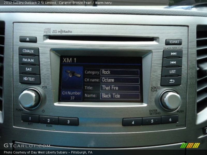 Caramel Bronze Pearl / Warm Ivory 2012 Subaru Outback 2.5i Limited