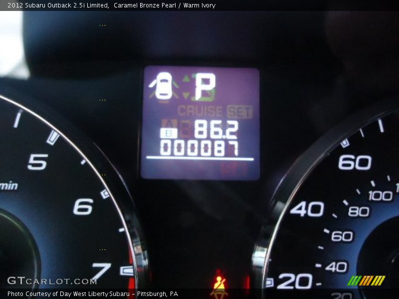 Caramel Bronze Pearl / Warm Ivory 2012 Subaru Outback 2.5i Limited