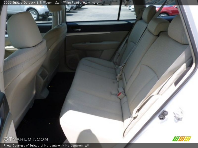 Satin White Pearl / Warm Ivory 2011 Subaru Outback 2.5i Wagon