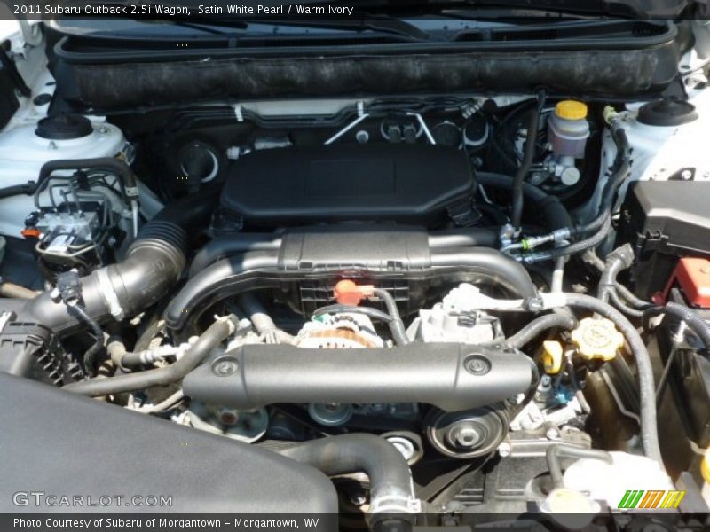Satin White Pearl / Warm Ivory 2011 Subaru Outback 2.5i Wagon