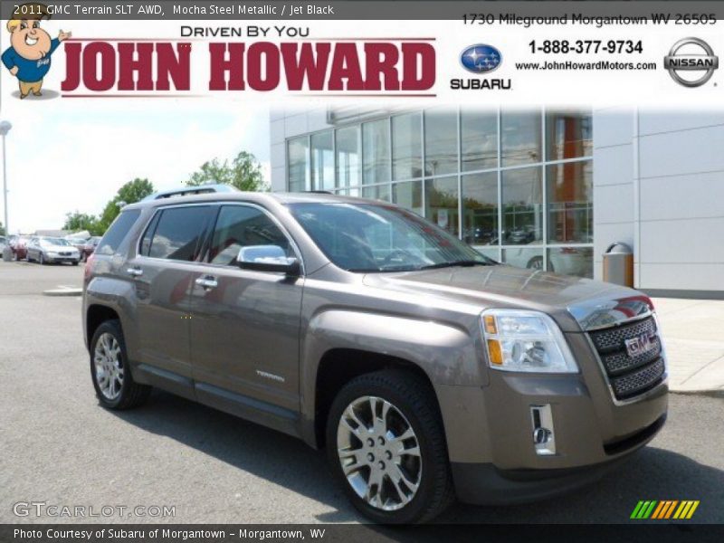 Mocha Steel Metallic / Jet Black 2011 GMC Terrain SLT AWD