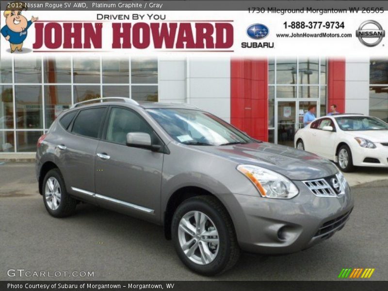 Platinum Graphite / Gray 2012 Nissan Rogue SV AWD