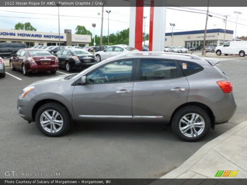 Platinum Graphite / Gray 2012 Nissan Rogue SV AWD