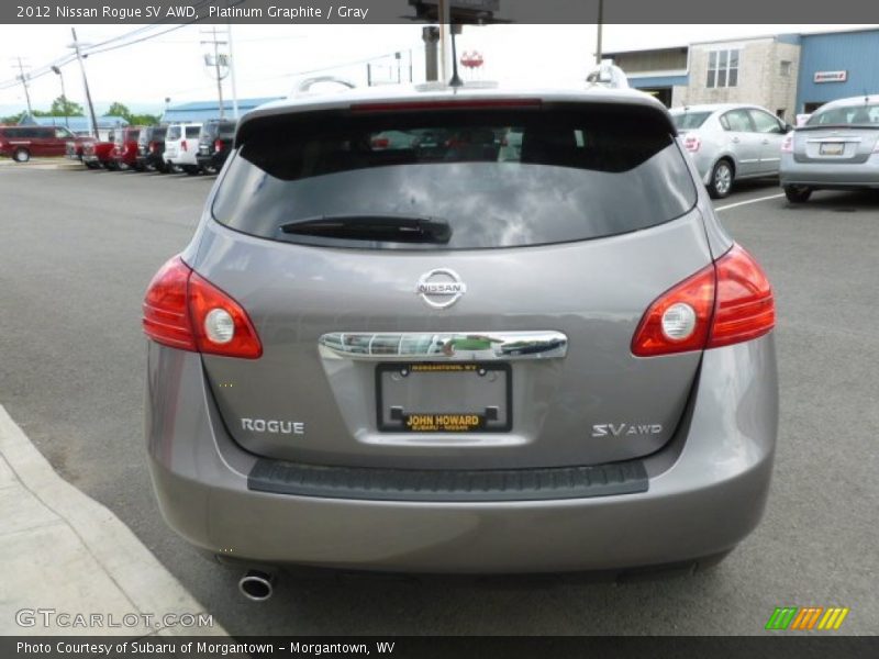 Platinum Graphite / Gray 2012 Nissan Rogue SV AWD