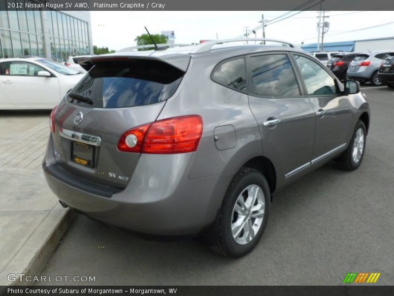 Platinum Graphite / Gray 2012 Nissan Rogue SV AWD