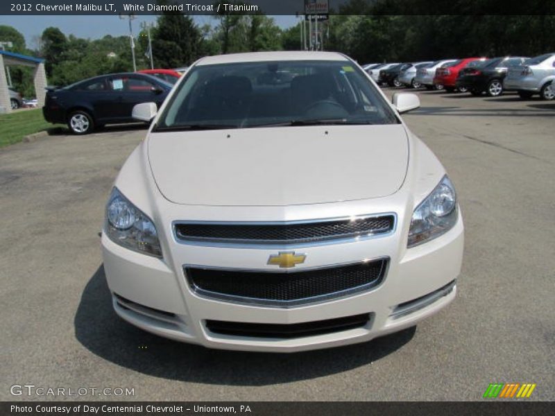 White Diamond Tricoat / Titanium 2012 Chevrolet Malibu LT